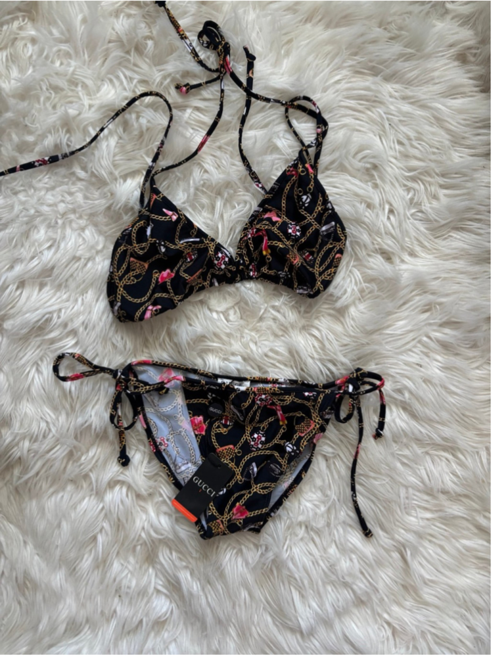 Vintage Y2K Gucci printed bikini new with out tags